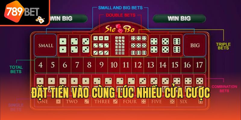 Đặt tiền vào cùng lúc nhiều cửa cược