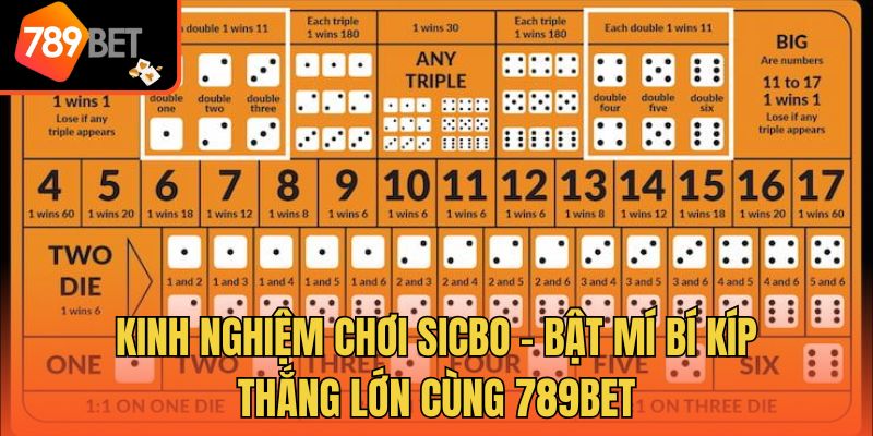 Kinh Nghiệm Chơi Sicbo - Bật Mí Bí Kíp Thắng Lớn Cùng 789bet
