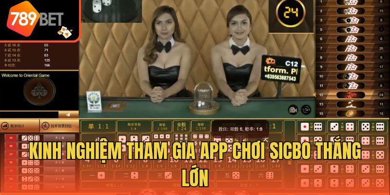 Kinh nghiệm tham gia app chơi sicbo thắng lớn
